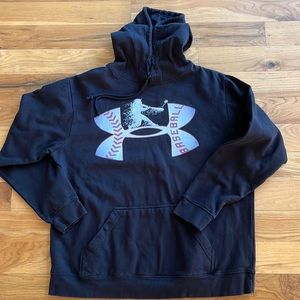Black Baseball Hoodie